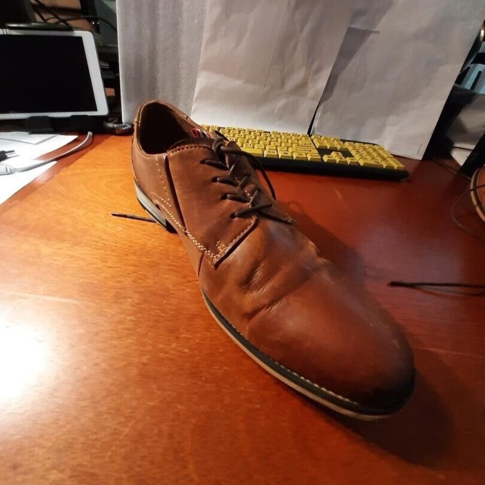 Jonsen Milan Mens Oxford Shoe Size 11 Brown Lace Up PreLoved Good Condition